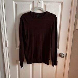 **SOLD ** brown h&m merino blend sweater